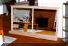 Double planter mirror window pane